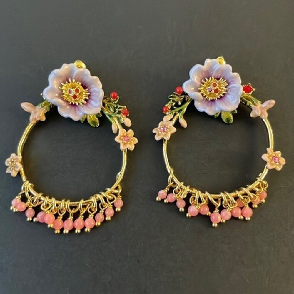 Les Nereides Flower Hoops